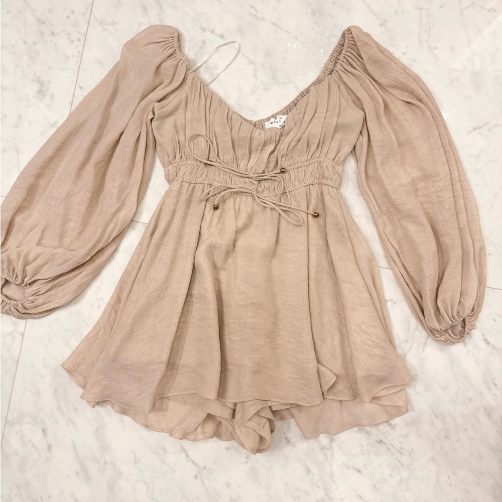 Mable Women's Beige Romper